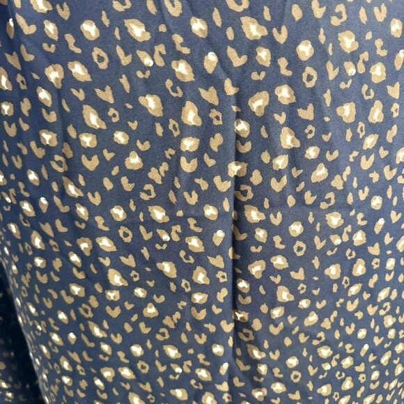 West Kei Leopard Print Tie Front Blouse – Size Medium - Picture 4 of 7